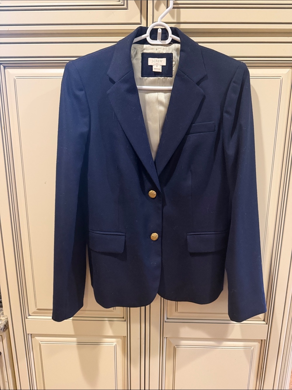 J. Crew Navy Blazer with Gold Buttons